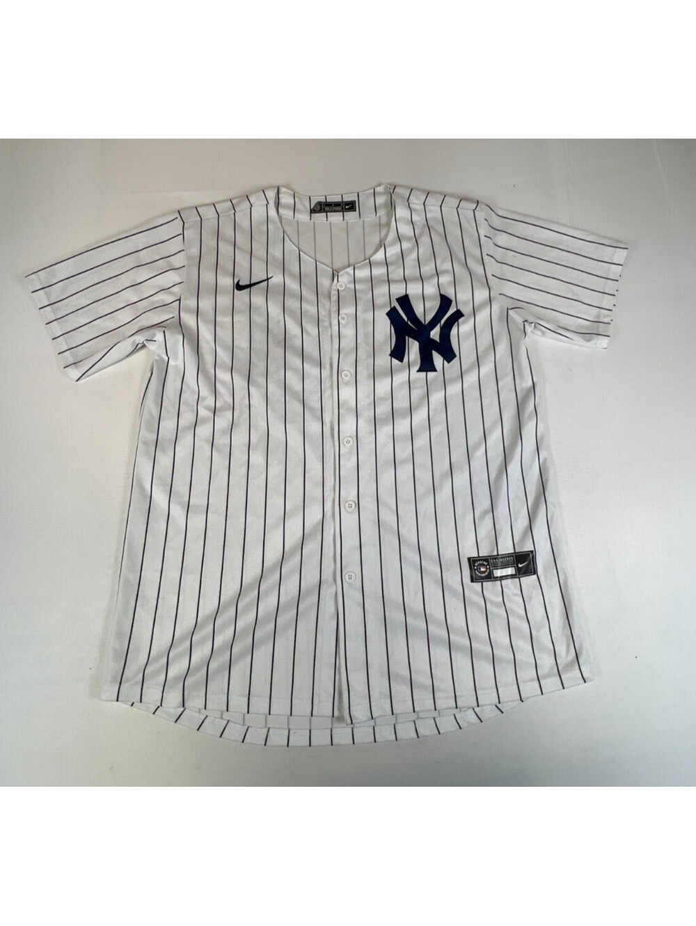 Nike New York Yankees Men Large Pinstripe Baseball Jersey Number 99